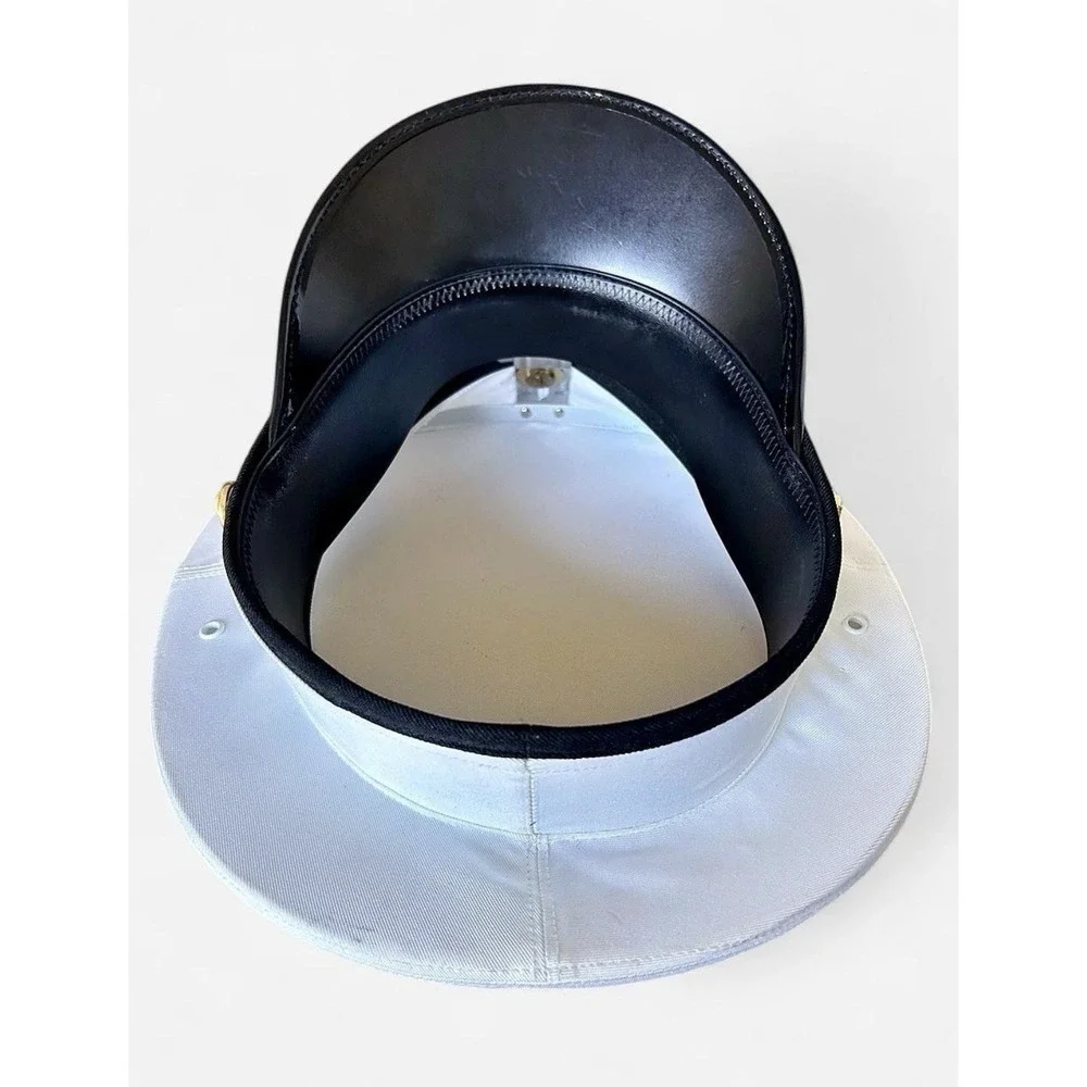 USMC Marine Corps Dress White Service Cap Bernard 6 5/8 EGA Military Hat